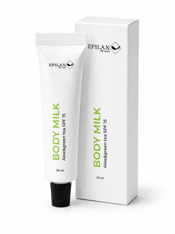 Молочко для тіла SPF15 Aloe&Green Tea Epilax 30мл (туба)