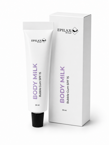 Молочко для тіла SPF15 Bubble gum Epilax 30мл (туба)