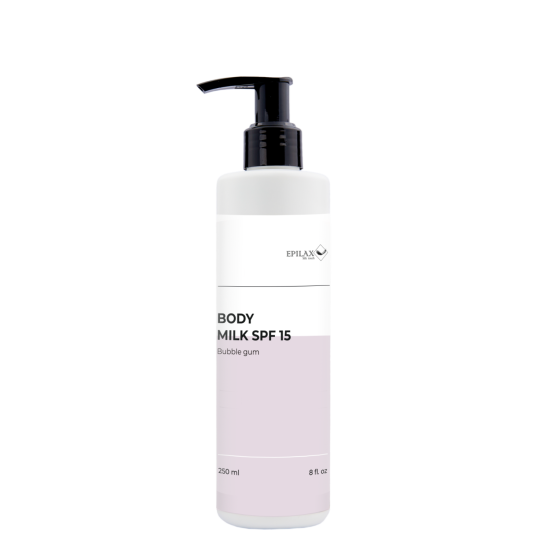 Молочко для тіла SPF15 Bubble gum Epilax 250мл