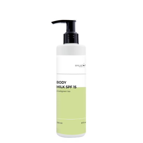 Молочко для тіла SPF15 Aloe&Green Tea Epilax 250мл